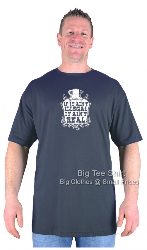 Charcoal Grey Big Tee Shirt Moonshine T-Shirt