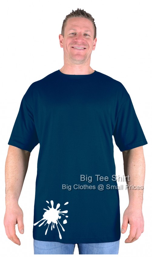 Navy Blue Big Tee Shirt Splatt T-Shirt