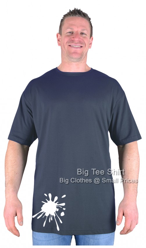 Charcoal Grey Big Tee Shirt Splatt T-Shirt