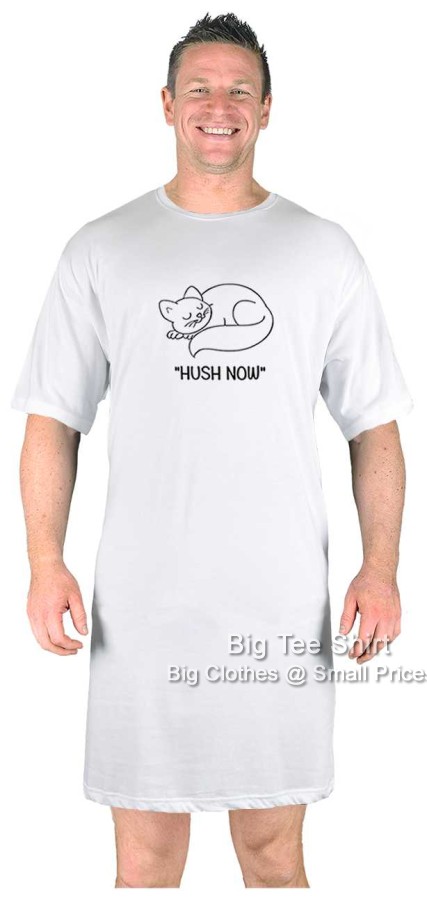 White Big Tee Shirt Hush Nightshirt