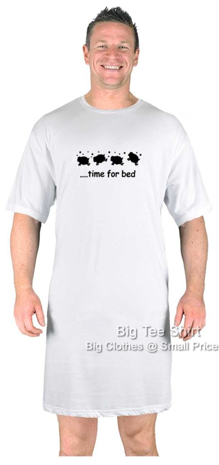 White Big Tee Shirt Sheepy Nightshirt