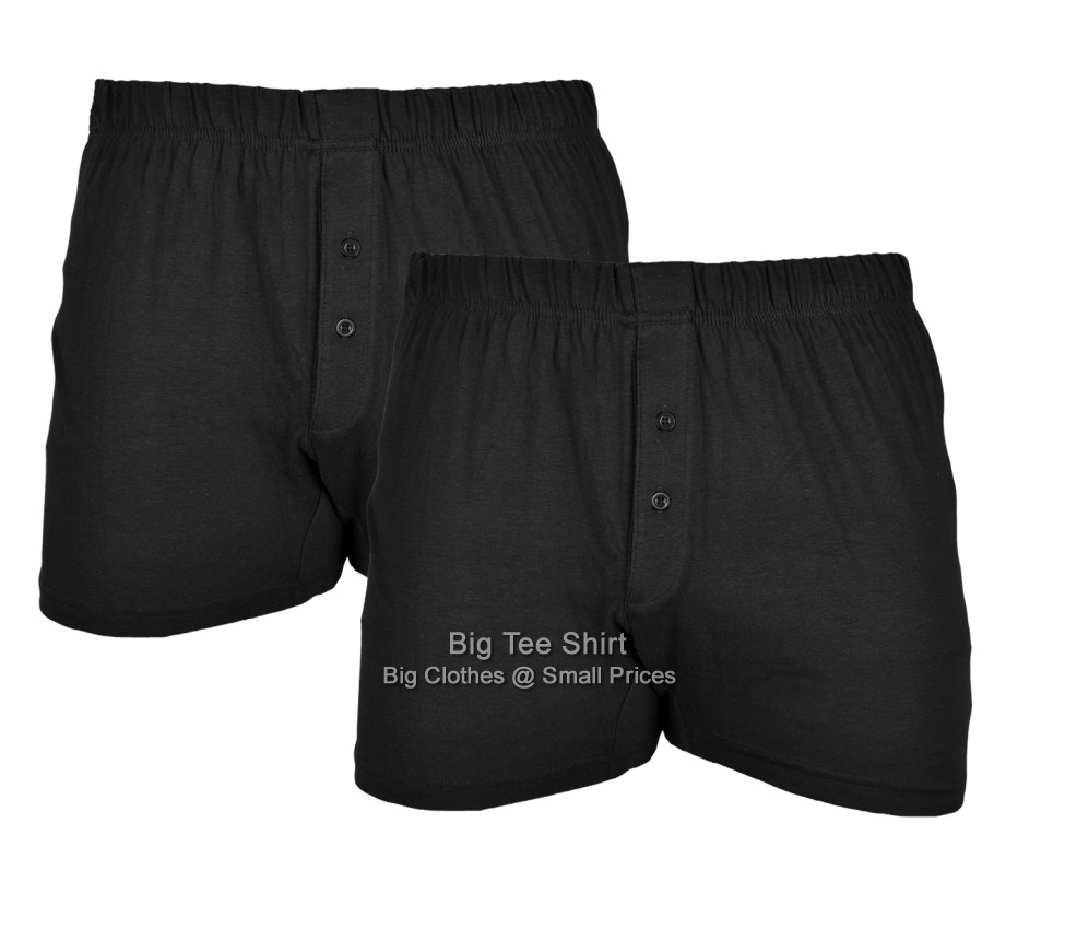 Twin Black Cotton Valley Eddie  Boxers - Damaged or Seconds