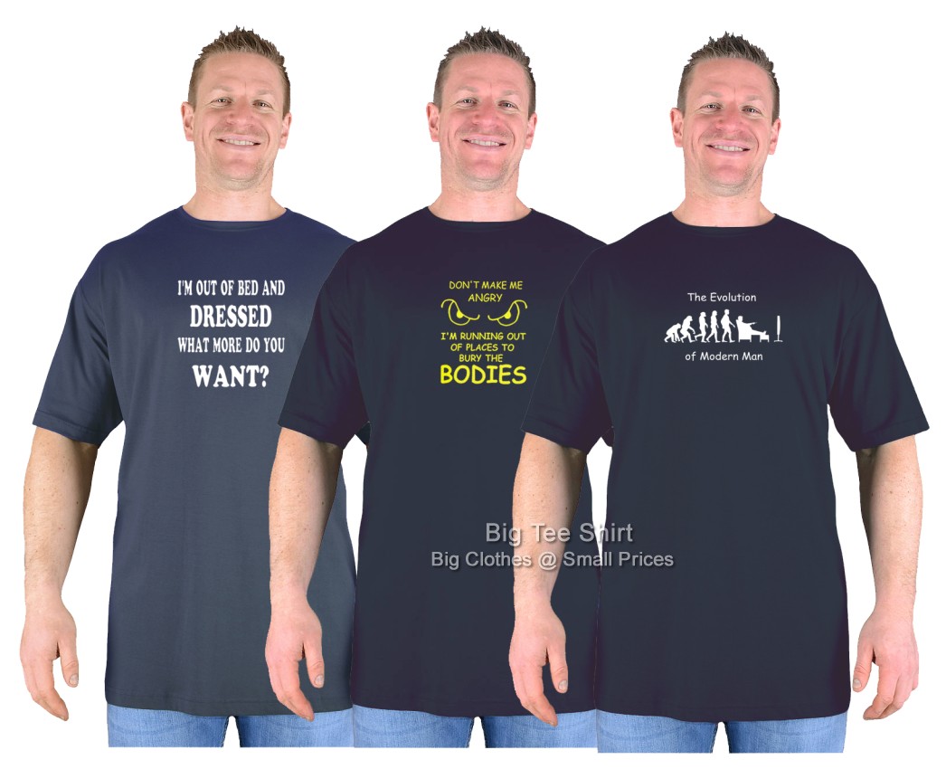 Big Tee Shirt Value Triple Pack T-Shirts (PACK C)