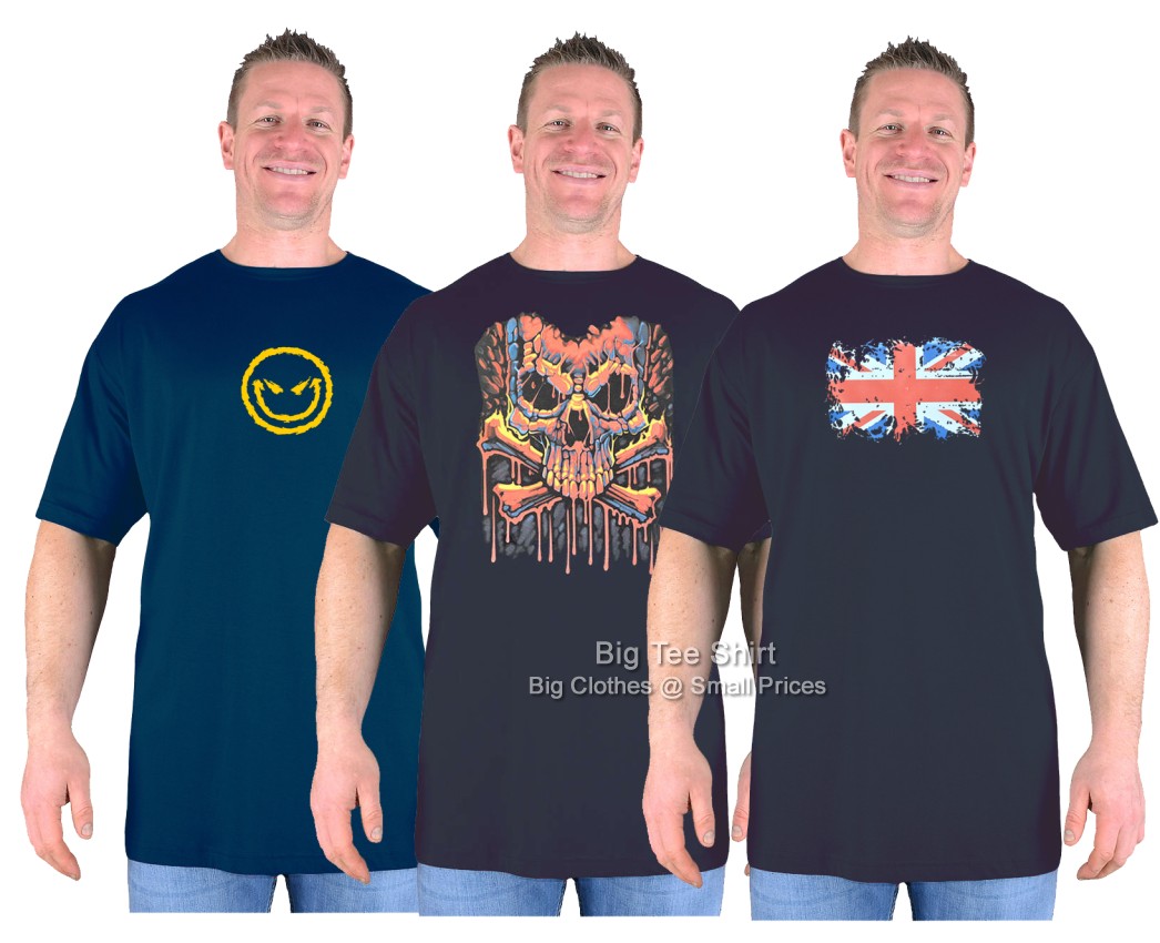 Big Tee Shirt Value Triple Pack T-Shirts (PACK AA)