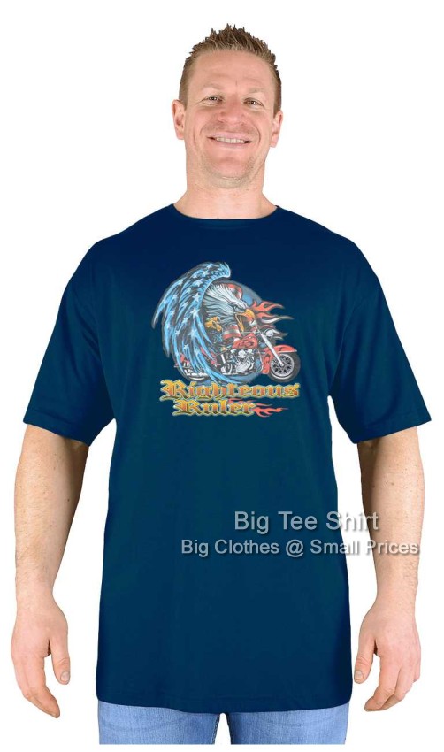 Navy Blue Big Tee Shirt Ruler of the Road T-Shirt