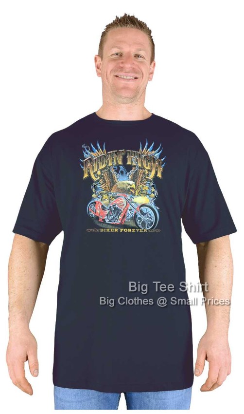 Black Big Tee Shirt Biker Forever T-Shirt