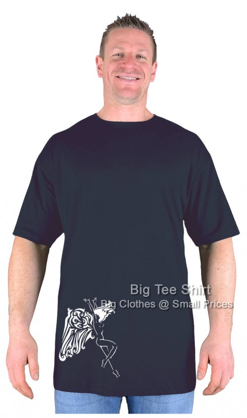 Black Big Tee Shirt Angel EXTRA TALL T-Shirt