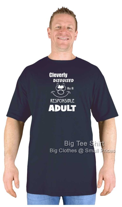Black Big Tee Shirt Cleverly EXTRA LONG TALL T-Shirt