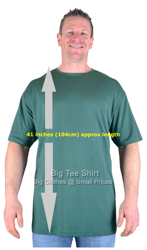 Sea Green Big Tee Shirt Long Tall T Shirt/Nightshirt