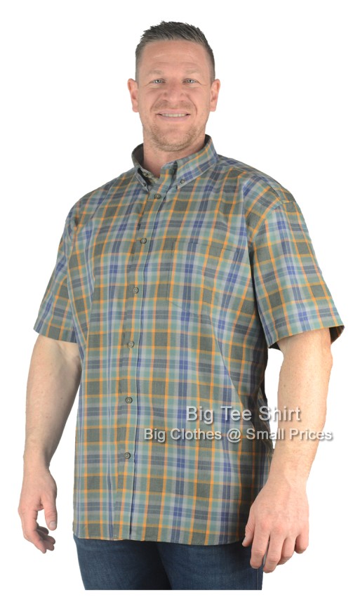 Sage Kam Ward Short Sleeve Check Shirt