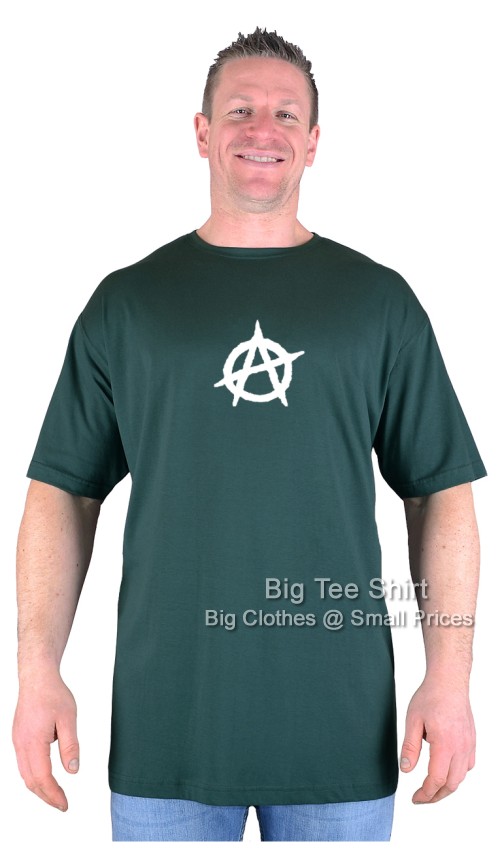 Bottle Green Big Tee Shirt Anarchy T-Shirt 