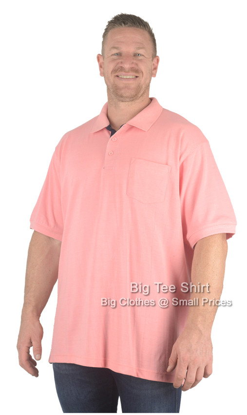 Pink Forge Howie Plain Pique Chest Pocket Polo Shirt 