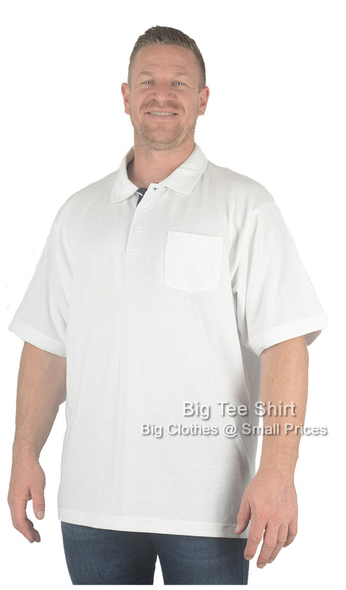 White Forge Howie Plain Pique Chest Pocket Polo Shirt 
