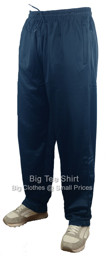 Navy Blue Forge Potter Shiny 31 Inch Inside Leg Joggers - EOL