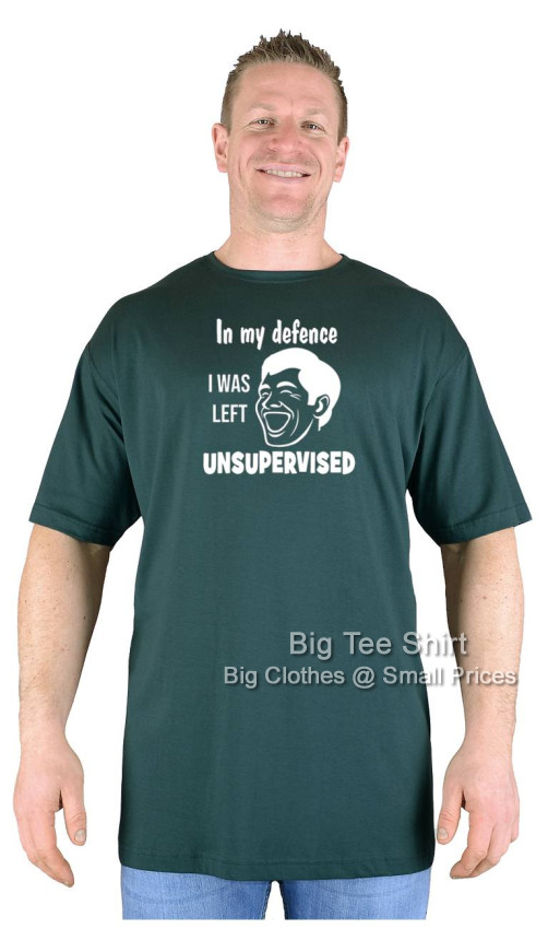 Bottle Green Big Tee Shirt Unsupervised T-Shirt