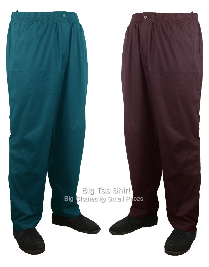 Teal Wine Forge Danjo Twin Pack Pyjama Bottoms
