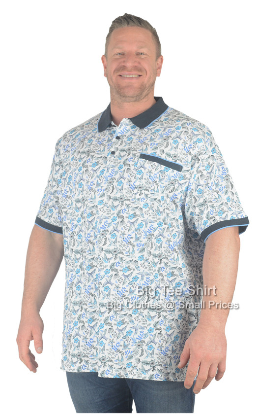Espionage Bird Print Polo Shirt