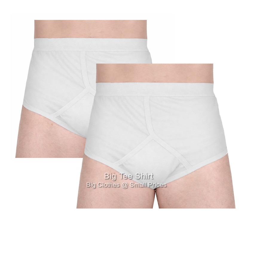 White Espionage Lenn Twin Pack Y-Fronts 