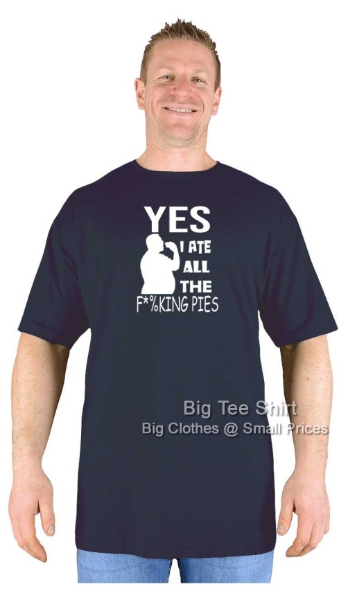 Black Big Tee Shirt Eat Pies T-Shirt