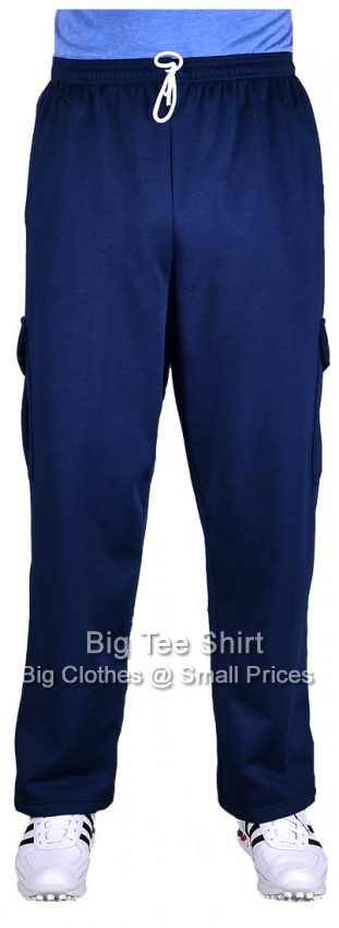 Navy Blue Big Tee Shirt Arthur Cargo Style Pants