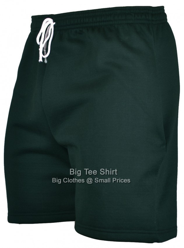 Bottle Green Big Tee Shirt Plain Shorts