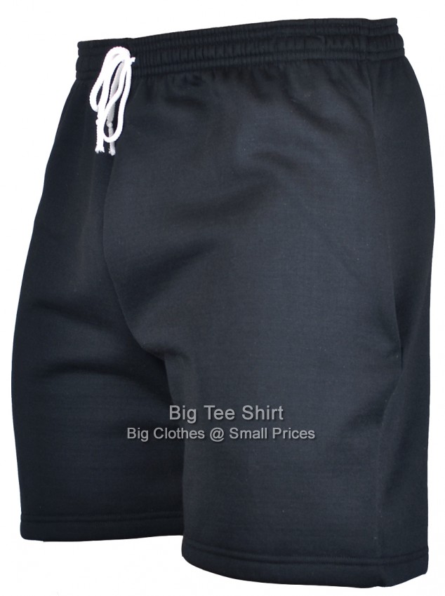 Black Big Tee Shirt Plain Shorts