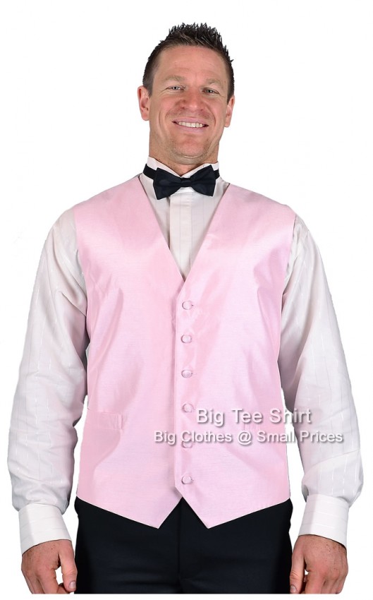 Pink L.A Formal Waistcoat Size 2xl 3xl 4xl