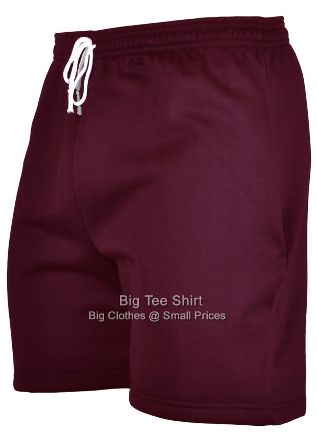 Burgundy Big Tee Shirt Shorts