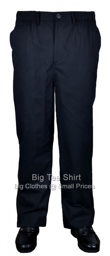 Black Big Tee Shirt James Elasticated Waist Premium Chinos
