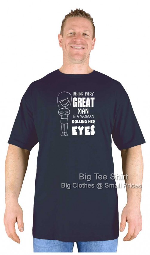 Black Big Tee Shirt  Rolling Eyes T-Shirt 