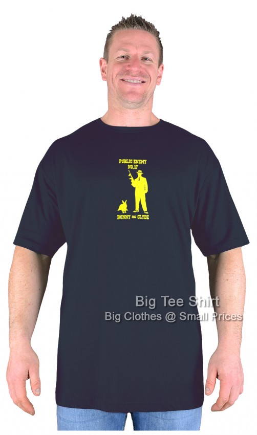 Black Big Tee Shirt Bunny and Clyde T-Shirt  
