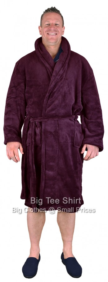 Burgundy Espionage Garner Ultrasoft Dressing Gown