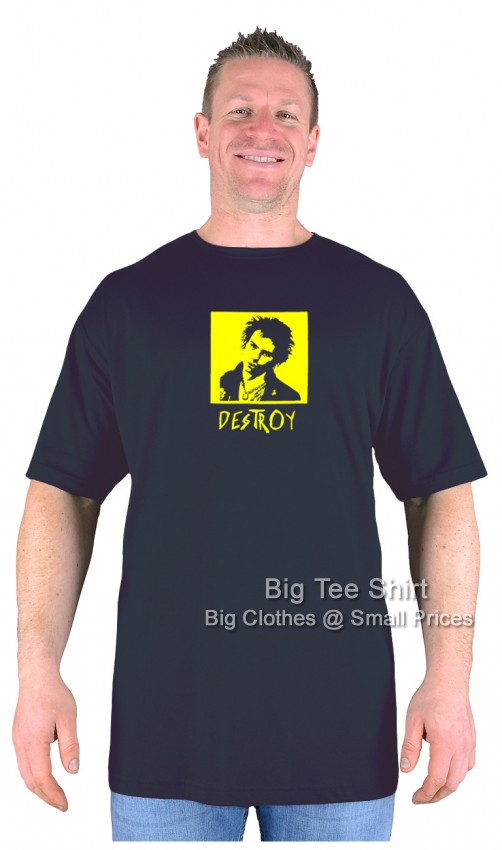 Black Big Tee Shirt Sid Destroy T-Shirt