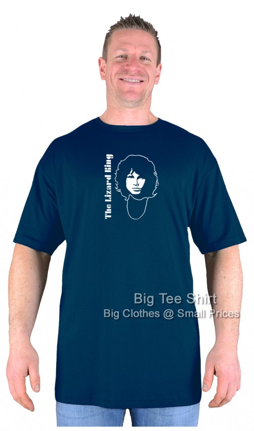 Navy Blue Big Tee Shirt Jim Morrison T-Shirt
