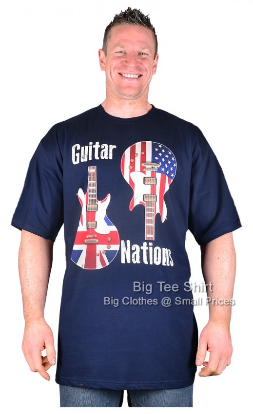 Navy Espionage Guitar Nations T-Shirt 