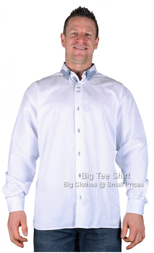 White Louie James Babel Long Sleeve Shirt