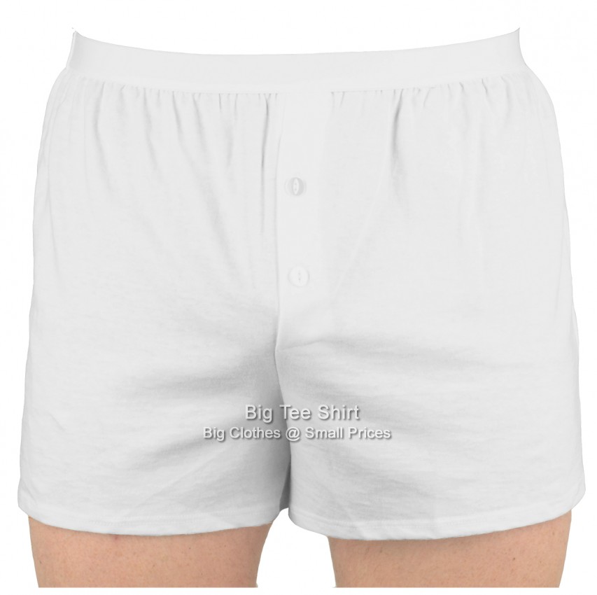 White BTS Stretch Boxer Shorts  2xl 3xl 4xl 5xl 6xl 7xl 8xl