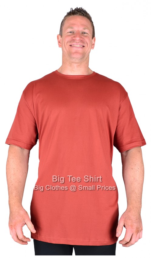 Rust Big Tee Shirt Long Tall T Shirt/Nightshirt