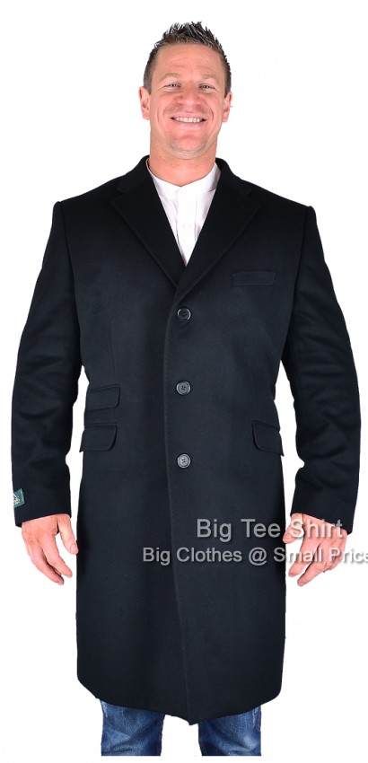 Black Hugo James Bresni Overcoat 48 50 52 54 56 58 60 62 64 66 - EOL