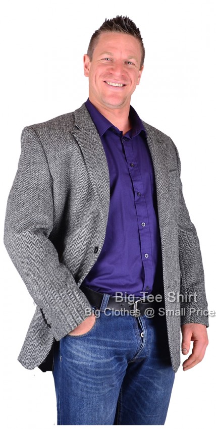 Charcoal Grey Hugo James Fergus Harris Tweed Jacket