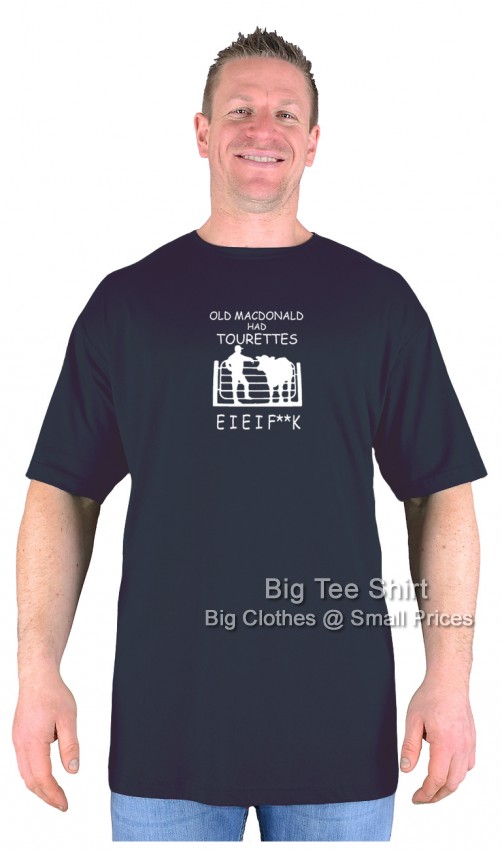 Black Big Tee Shirt Old Macdonald T-Shirt