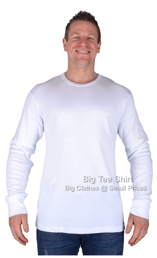 White Kam Pat Thermal Long Sleeve Shirt