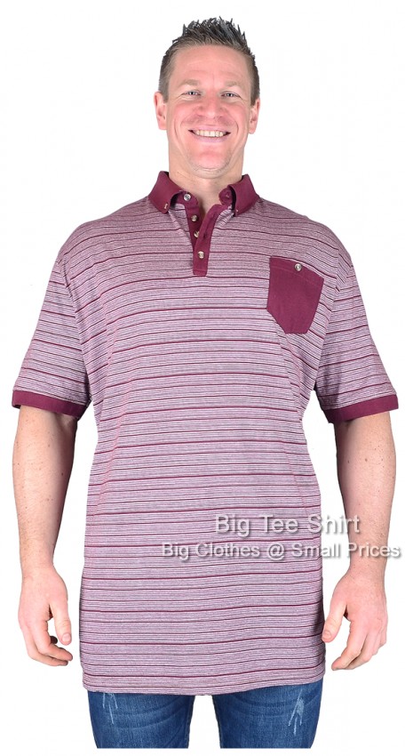 Burgundy Red D555 Atwater Polo Shirt