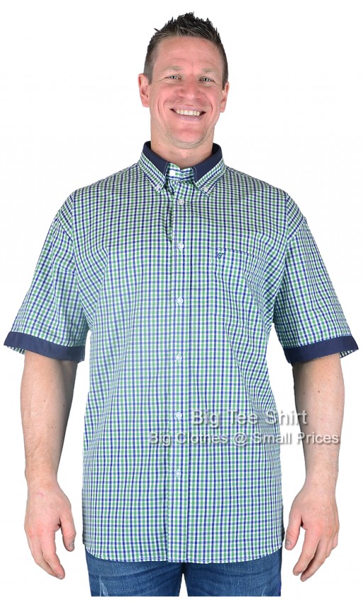 Green Navy Cotton Valley Lene Short Sleeve Shirt