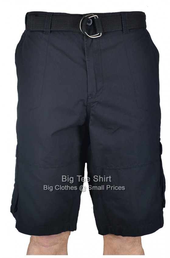 Black Kam Willet Cargo Style Shorts