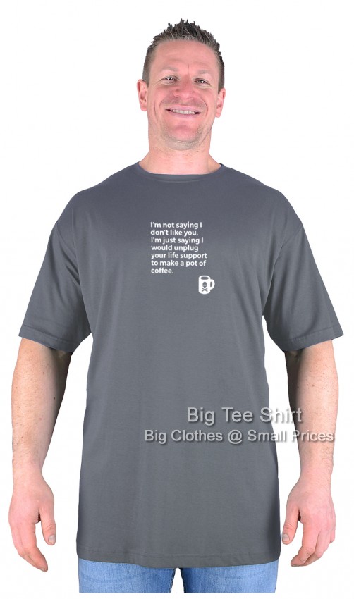 Slate Grey Big Tee Shirt Life Support T-Shirt
