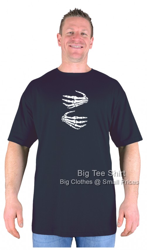 Black Big Tee Shirt Dead Digits T-Shirt 