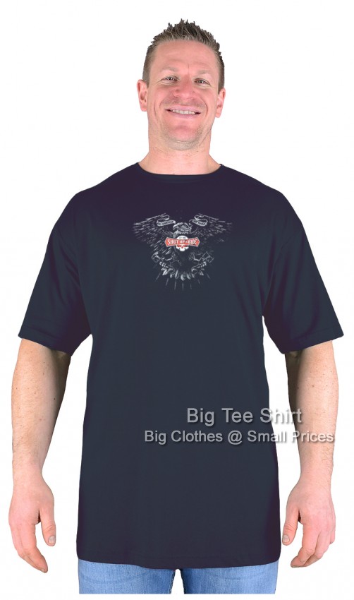 Black Big Tee Shirt Keep Quiet And Ride Biker T-Shirt
