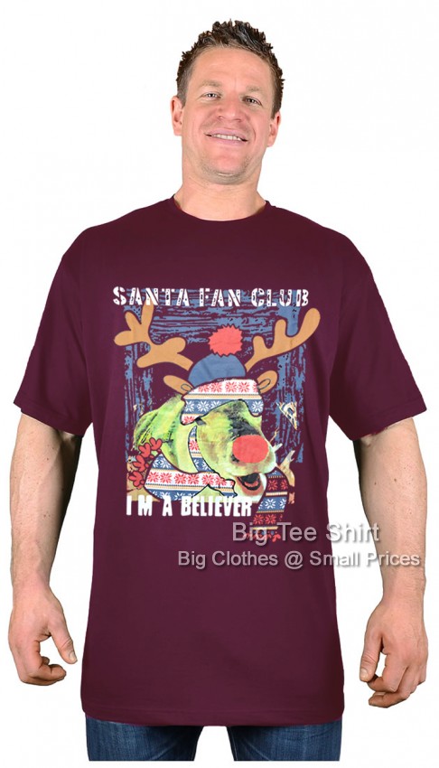 Wine Red Metaphor Santa Fan Club Christmas T-Shirt