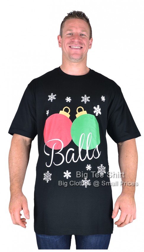 Black Espionage Balls Funtime Christmas T-Shirt   - EOL